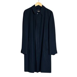 Vintage Black Gleneagles Weatherproofs virgin wool trench coat Size 38